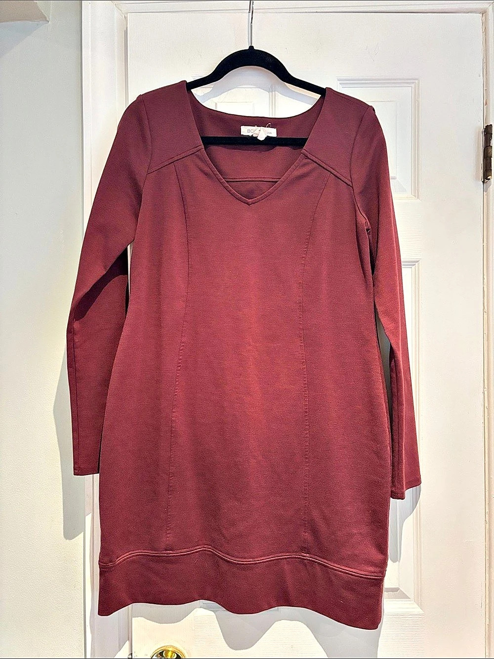 BCBG Generation Long Sleeve Tunic in Purple Size Large